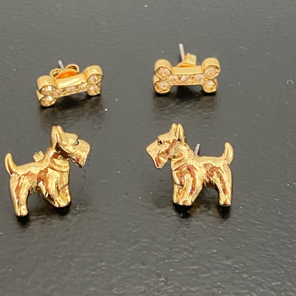 Coach NWOT Women's Signature Scottie Earring Set - Picture 2 of 3